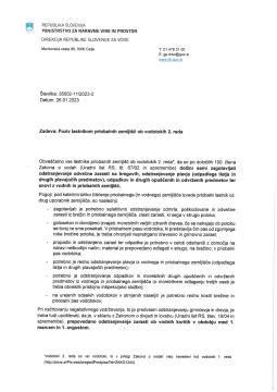 Poziv lastnikom priobalnih zemljišč ob vodotokih